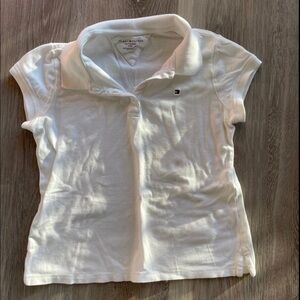 Tommy Hilfiger white cotton polo shirt